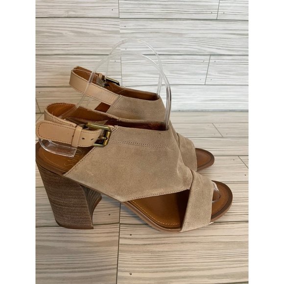 Sarto Franco Sarto Suzie Suede Heeled Sandals Size 8 - Picture 7 of 16